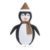 Mani Christmas Decora 4 ft Snow Penguin, 120 LED Light, White Black