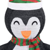Mani Christmas Decora 4 ft Snow Penguin 120 LED Light White Black BM325758
