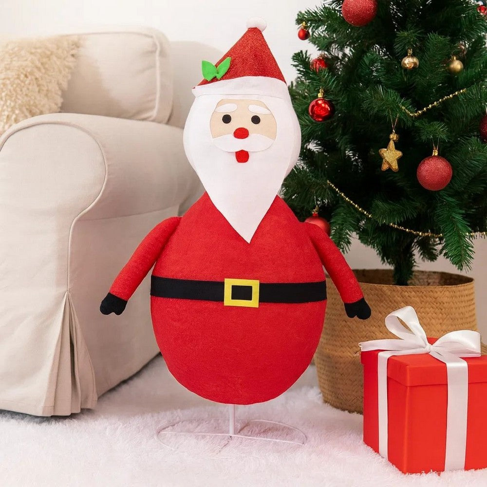 Mani Christmas Decora 3 ft Santa Clause, 120 LED Lights, White and Red