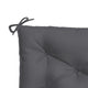 Outdoor Cushion for Bench 43x20’’ Tufted Stitch Gray Oxford Fabric BM325774