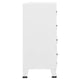Nova Accent Cabinet 37’’ Tall 4 Drawers Modern White Metal Frame BM325780