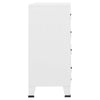 Nova Accent Cabinet 37’’ Tall 4 Drawers Modern White Metal Frame BM325780