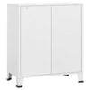 Nova Accent Cabinet 37’’ Tall 4 Drawers Modern White Metal Frame BM325780