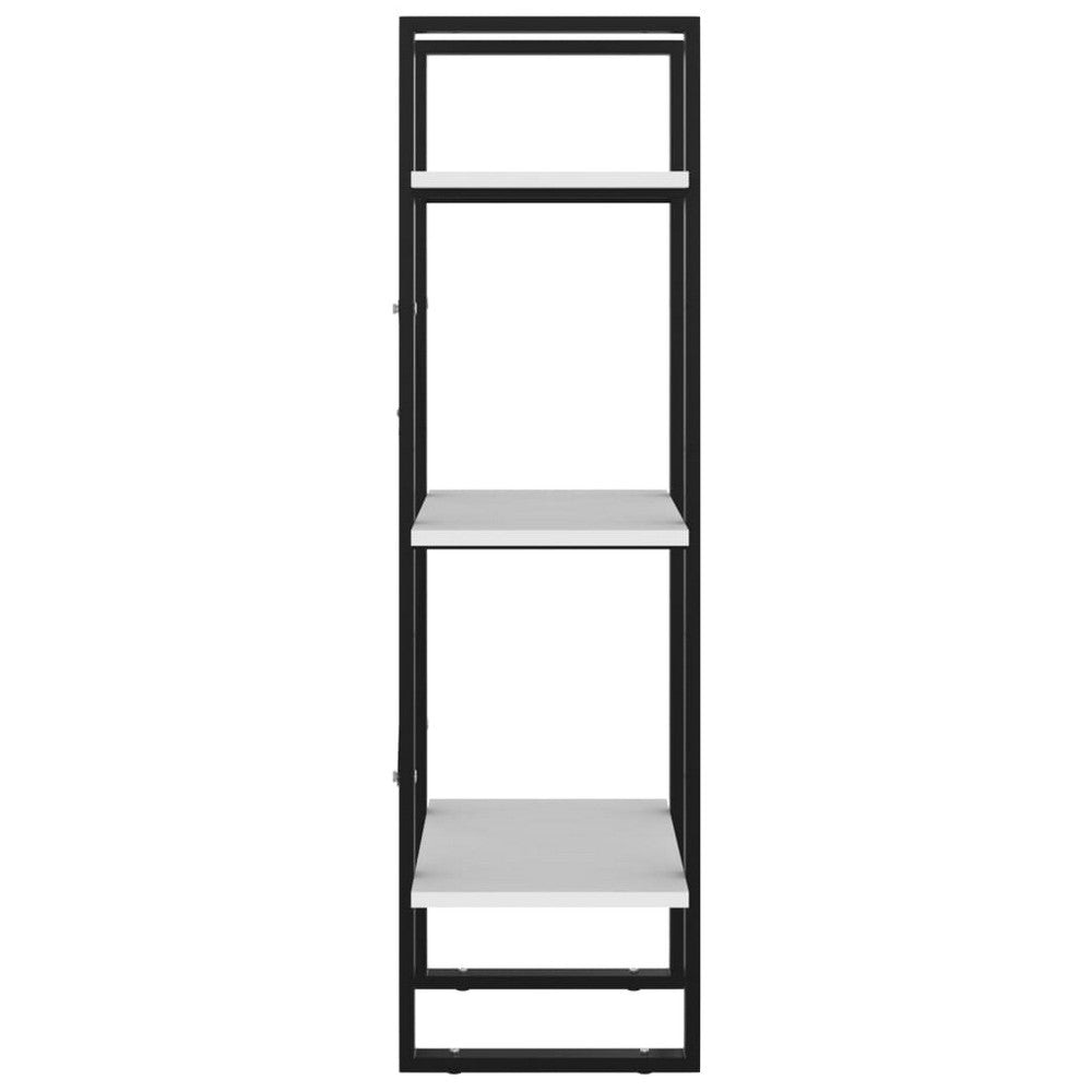 Zoe Standing Bookshelf 41’’ Tall 3 Shelves Black and White Wood BM325784