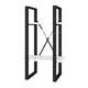 Zoe Standing Bookshelf 28’’ Tall 2 Shelves Black and White Wood BM325785