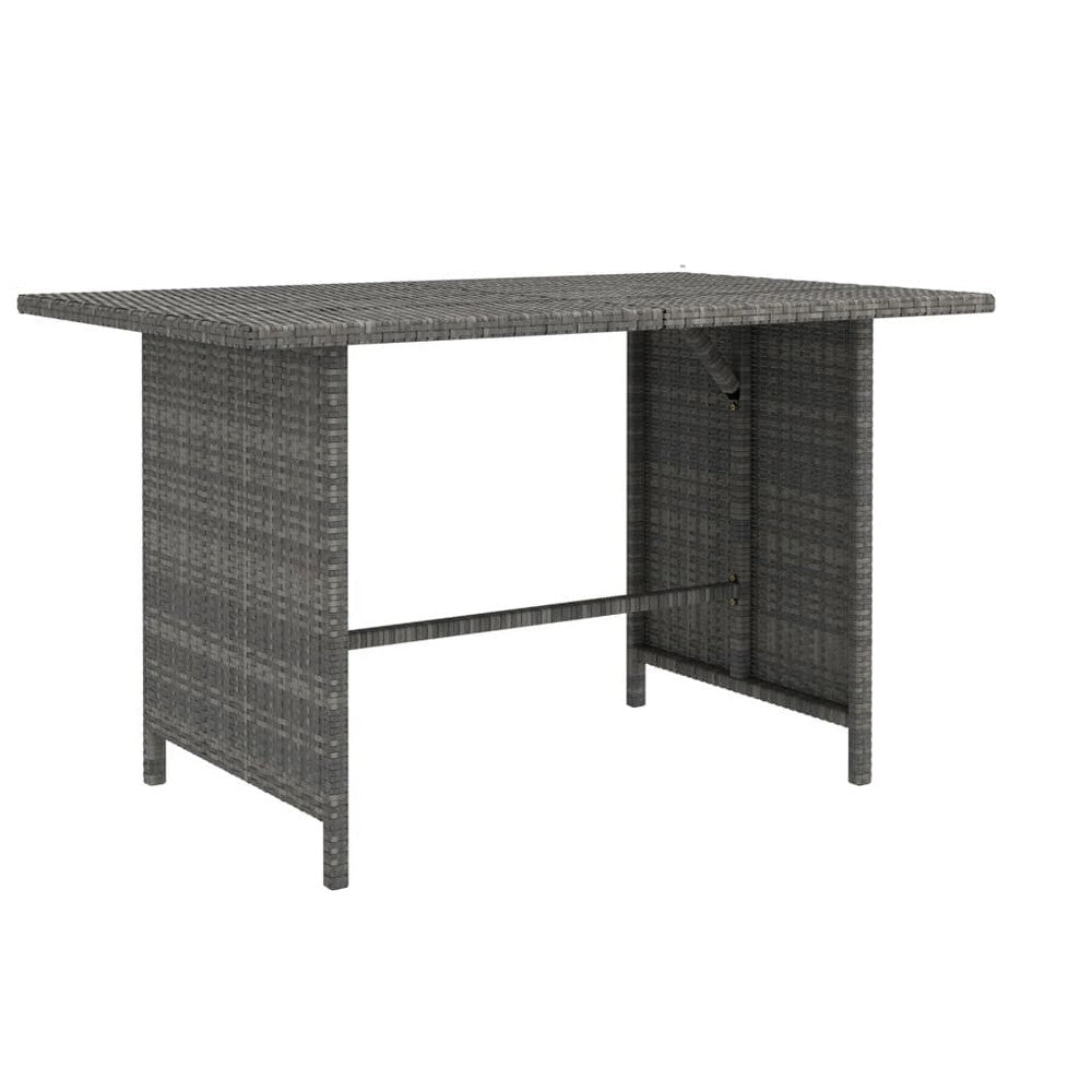 Avio 9pc Outdoor Modular Sofa Set Square Coffee Table Gray Rattan BM325789