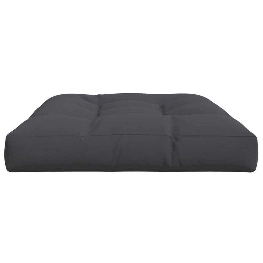 Keya Pallet Cushion for Bench 31x47 Tufted Outdoor Gray Fabric BM325792
