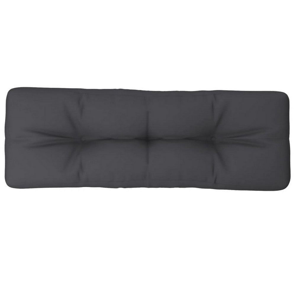 Keya Outdoor Pallet Cushion for Bench 16x47 Tufted Stitched Gray BM325793