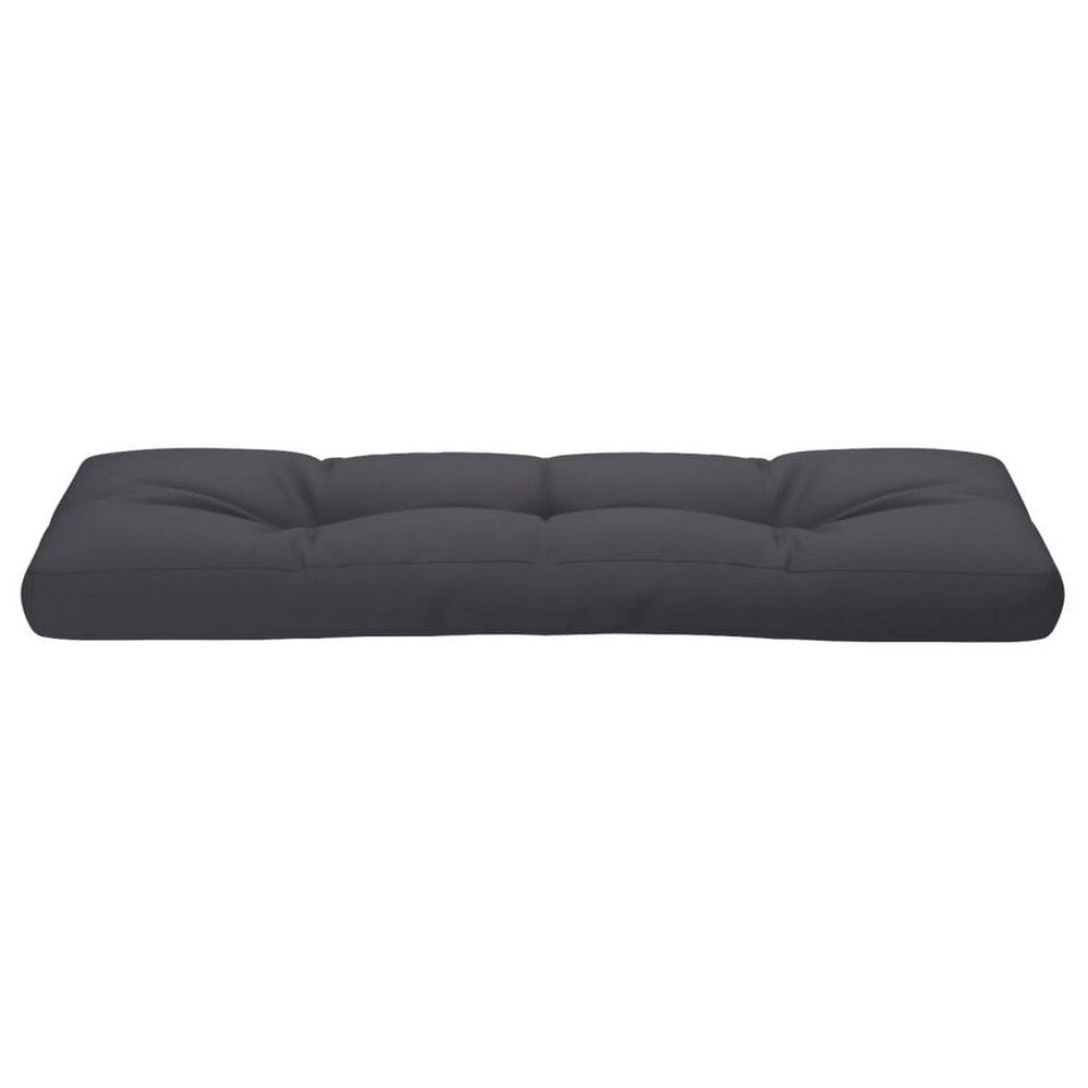 Keya Outdoor Pallet Cushion for Bench 16x47 Tufted Stitched Gray BM325793