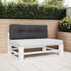 Keya Outdoor Pallet Cushion for Bench, 16x47, Tufted Stitched Gray