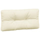 5pc Pallet Cushions For Bench 47’’ Tufted Stitched Cream White Fabric BM325794
