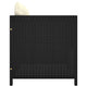 Outdoor Accent Chair Smooth Textured Armed Design Gray Poly Rattan BM325797