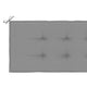 Claire Outdoor Bench Cushion Gray Fabric Non Slip Ropes 71 Inch BM325811