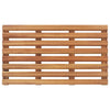 Bath Mats Set of 2 Beige Solid Acacia Wood Slatted Design 22x15’’ BM325812