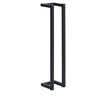 Towel Rack Black Iron Vertical Tall Wall Mount Design 23 Inch BM325813