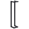 Towel Rack Black Iron Vertical Tall Wall Mount Design 23 Inch BM325813