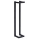 Towel Rack Black Iron Vertical Tall Wall Mount Design 23 Inch BM325813