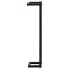 Towel Rack Black Iron Vertical Tall Wall Mount Design 23 Inch BM325813