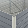 Raised Garden Flower Bed 32 x 63 Galvanized Steel Gray Rectangular BM325823