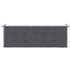 Claire Outdoor Cushion for Bench, 59" Tufted Dark Gray Oxford Fabric