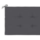 Claire Outdoor Cushion for Bench 59’’ Tufted Dark Gray Oxford Fabric BM325827