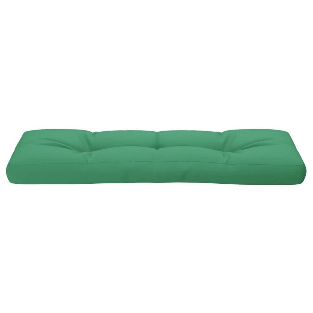 Moni Outdoor Cushion for Bench Deep Tufted Plush Green Fabric 47’’