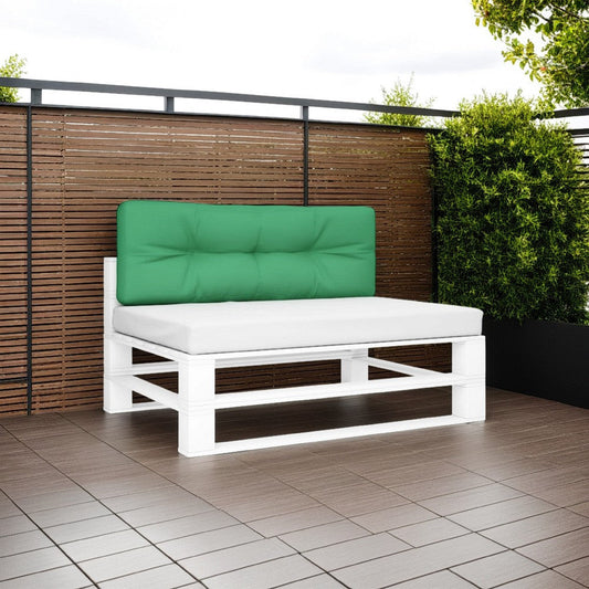 Moni Outdoor Cushion for Bench, Deep Tufted Plush Green Fabric, 47"