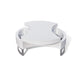 Coffee Table Contemporary Rotating Storage Design 32 Inch White BM325840