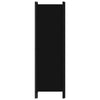 Dina 3 Panel Room Divider Screen Black Fabric and Iron 71 Inch BM325850