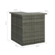 Shiro Outdoor Modular Corner Bar Table 3 Shelf Gray Rattan 41 Inch BM325854