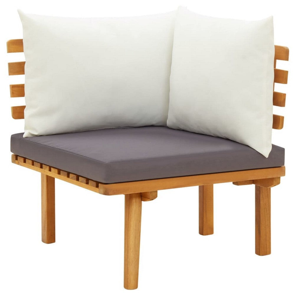 Roma 4pc Outdoor Modular Sofa Set Solid Acacia Wood BM325857