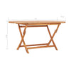 Outdoor Folding Dining Table, Slatted, X Legs, 63 Inch Brown Wood