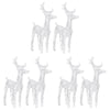 6pc Set Outdoor Christmas Reindeer with 240 Cool White LED Lights BM325879