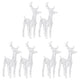 6pc Set Outdoor Christmas Reindeer with 240 Cool White LED Lights BM325879