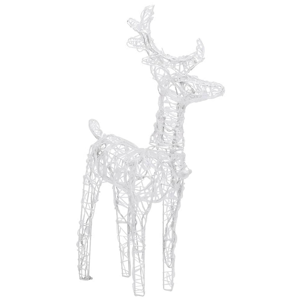 6pc Set Outdoor Christmas Reindeer with 240 Cool White LED Lights BM325879
