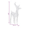 6pc Set Outdoor Christmas Reindeer with 240 Cool White LED Lights BM325879
