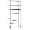3 Tier Over the Washer Laundry Storage Rack 67 Inch Tall Black Steel BM325900