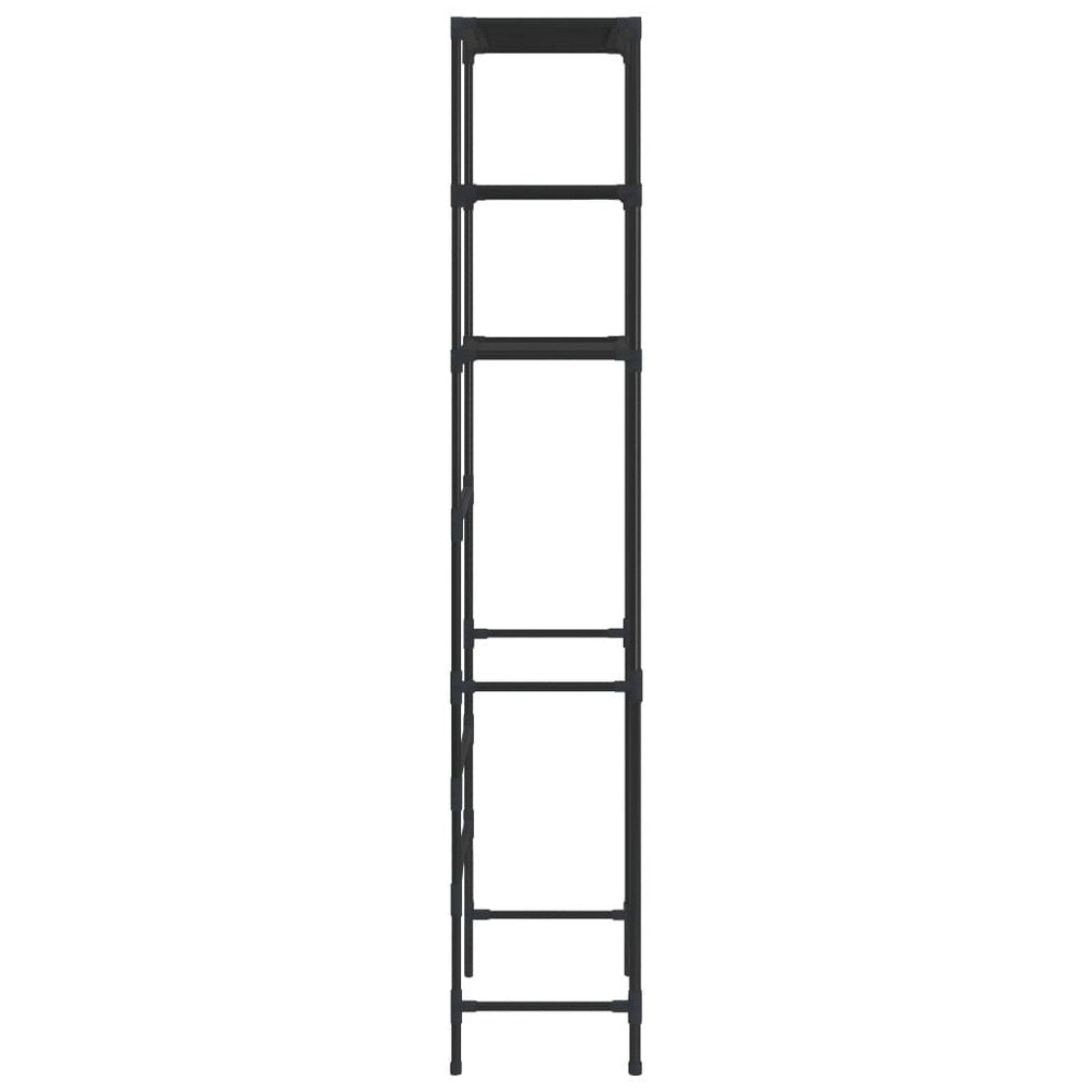 3 Tier Over the Washer Laundry Storage Rack 67 Inch Tall Black Steel BM325900