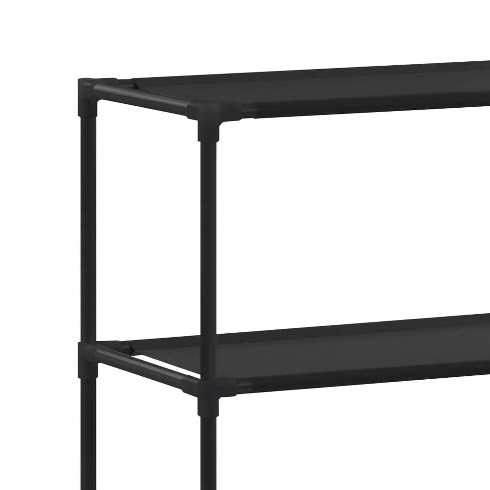 3 Tier Over the Washer Laundry Storage Rack 67 Inch Tall Black Steel BM325900