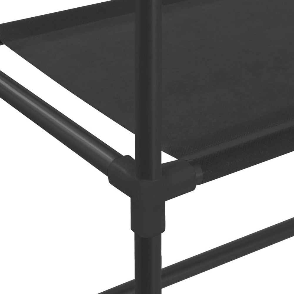 3 Tier Over the Washer Laundry Storage Rack 67 Inch Tall Black Steel BM325900