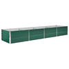 Outdoor Raised Garden Flower Bed, 126 Inch Green Galvanized Steel
