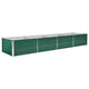 Outdoor Raised Garden Flower Bed, 126 Inch Green Galvanized Steel