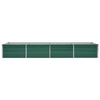 Outdoor Raised Garden Flower Bed 126 Inch Green Galvanized Steel BM325902