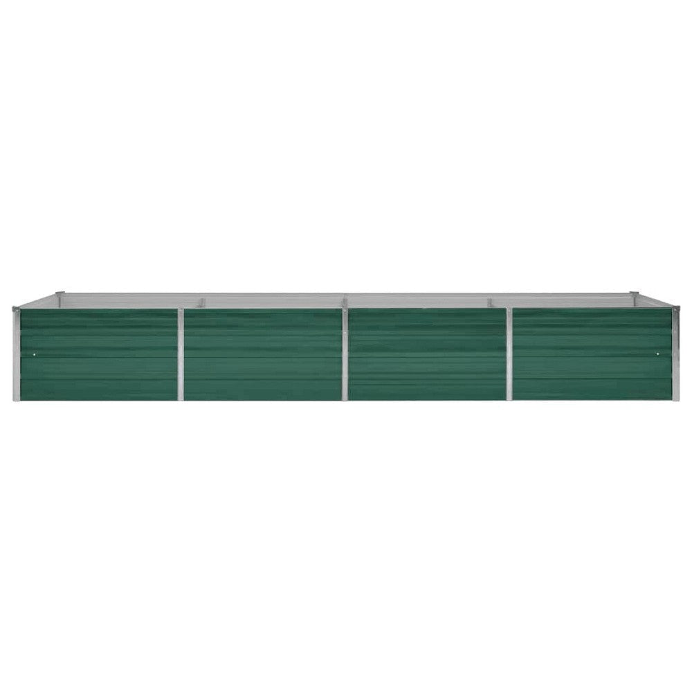 Outdoor Raised Garden Flower Bed 126 Inch Green Galvanized Steel BM325902