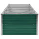 Outdoor Raised Garden Flower Bed 126 Inch Green Galvanized Steel BM325902