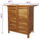 Outdoor Bar Counter Table w Shelves 43 Inch Brown Solid Acacia Wood BM325903