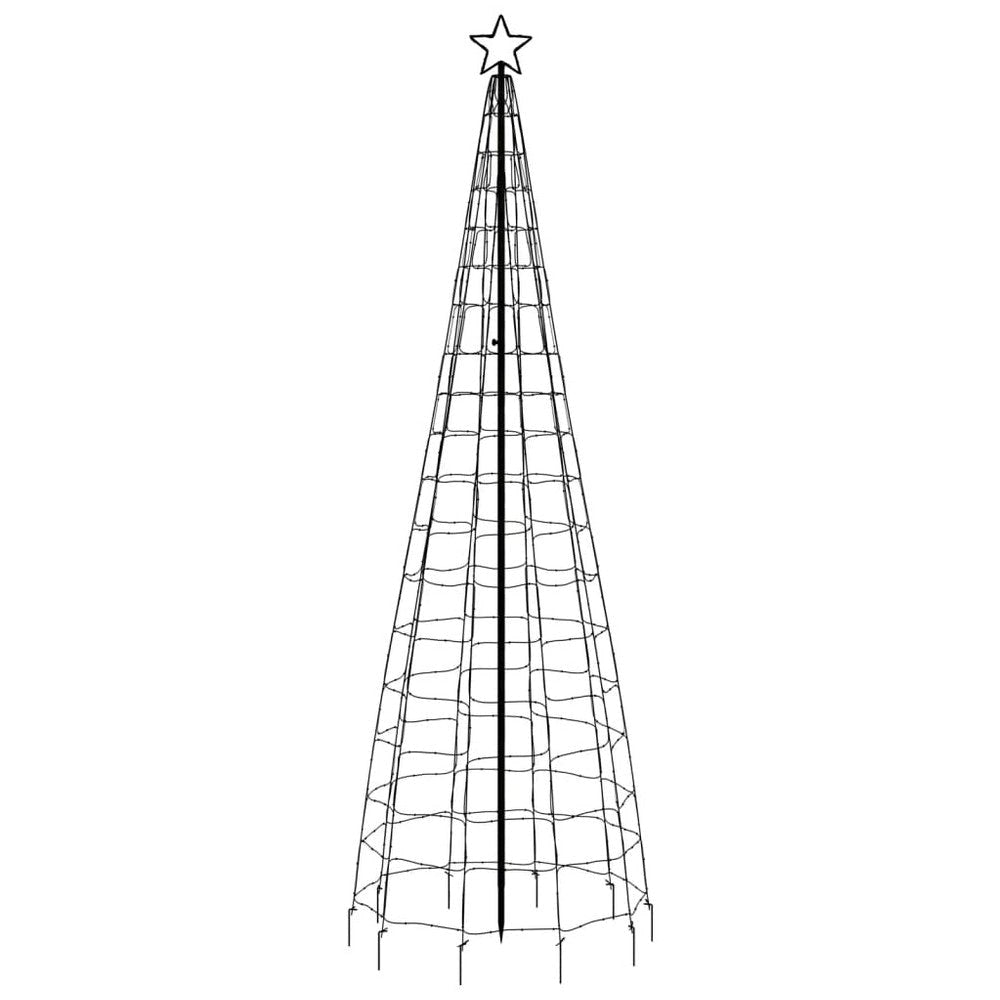 118 Inch Outdoor Cone Christmas Tree Light 570 Cool White LEDs BM325906