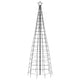 118 Inch Outdoor Cone Christmas Tree Light 570 Cool White LEDs BM325906