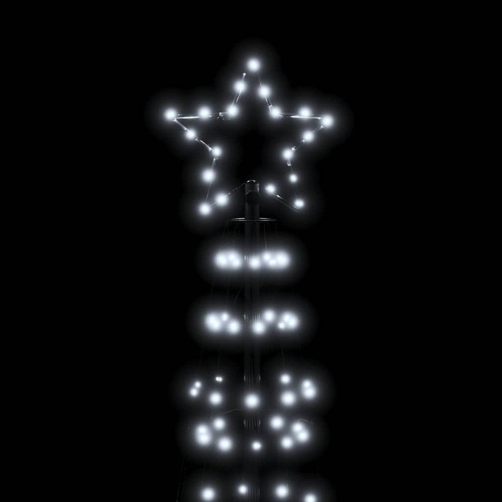 118 Inch Outdoor Cone Christmas Tree Light 570 Cool White LEDs BM325906