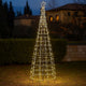 118 Inch Outdoor Cone Christmas Tree Light, 570 Cool White LEDs